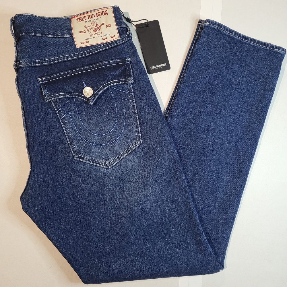 True Religion Men's Blue Jeans 33x32 geno